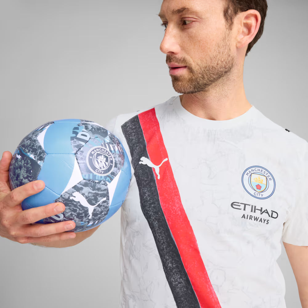 Camisa Manchester City KIDSUPER 25/26 - Torcedor Puma - Branca