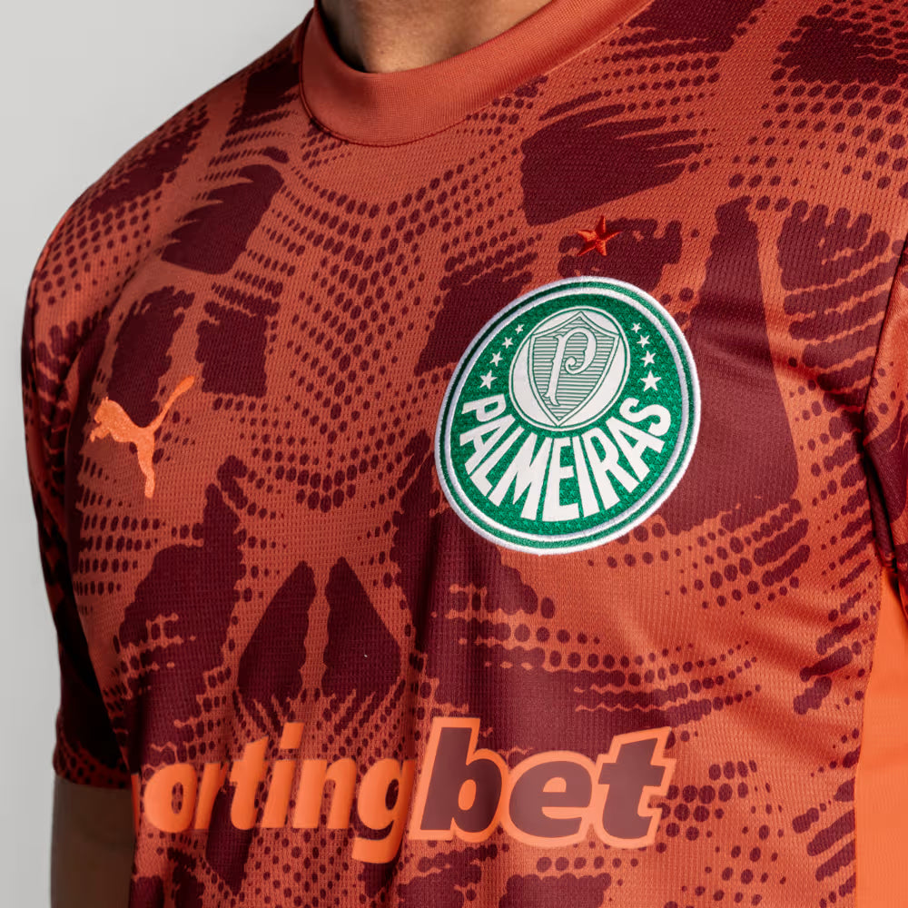 Camisa Palmeiras II Goleiro 25/26 Torcedor Puma - Vermelha