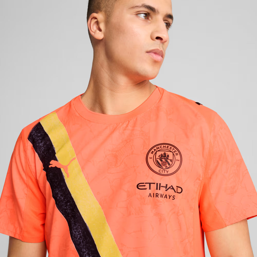 Camisa Manchester City KIDSUPER 25/26 - Torcedor Puma - Laranja