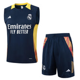 Conjunto Real Madrid Treino Regata 24/25 - Azul Escuro