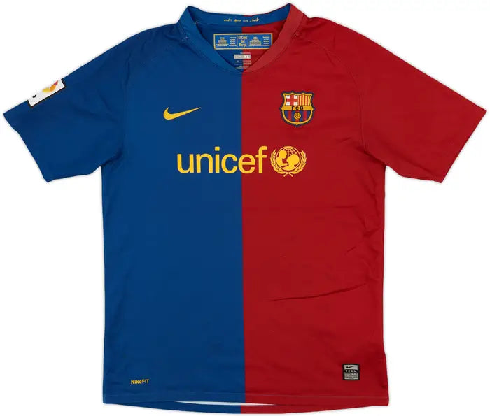 Camisa Barcelona Home 08/09 - Retrô Masculino - Grená