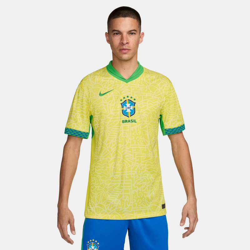Camisa Brasil Home 24/26 - Torcedor Nike Masculino - Amarelo