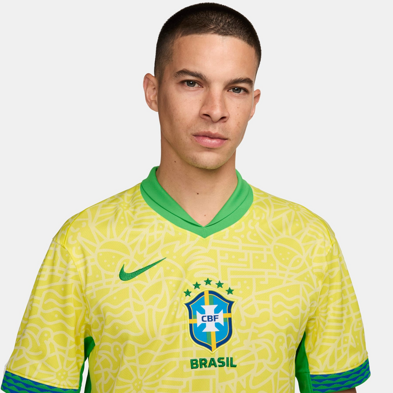 Camisa Brasil Home 24/26 - Torcedor Nike Masculino - Amarelo
