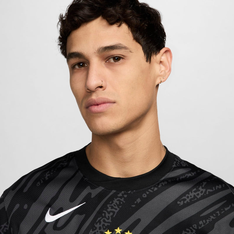Camisa Brasil Goleiro 24/26 - Torcedor Nike Masculino - Preto