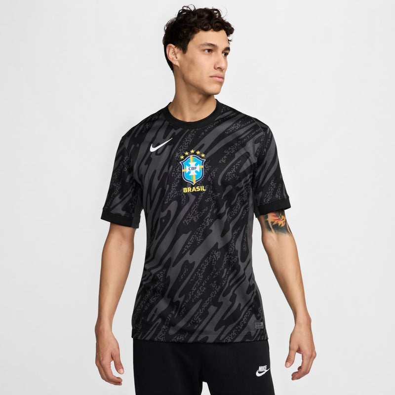 Camisa Brasil Goleiro 24/26 - Torcedor Nike Masculino - Preto