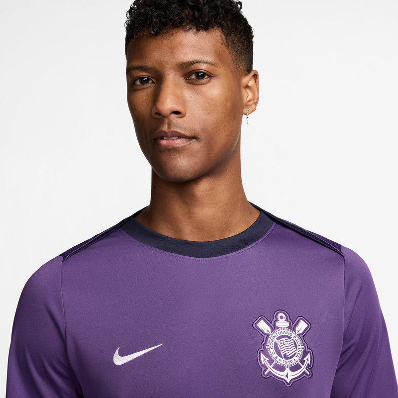 Camisa Corinthians Treino 25/26 - Torcedor Nike Masculino - Roxo