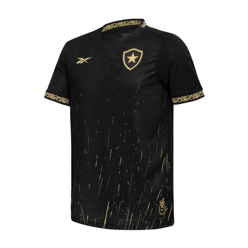 Camisa Botafogo Away 24/25 - Torcedor Reebok Masculino - Preto e Dourado
