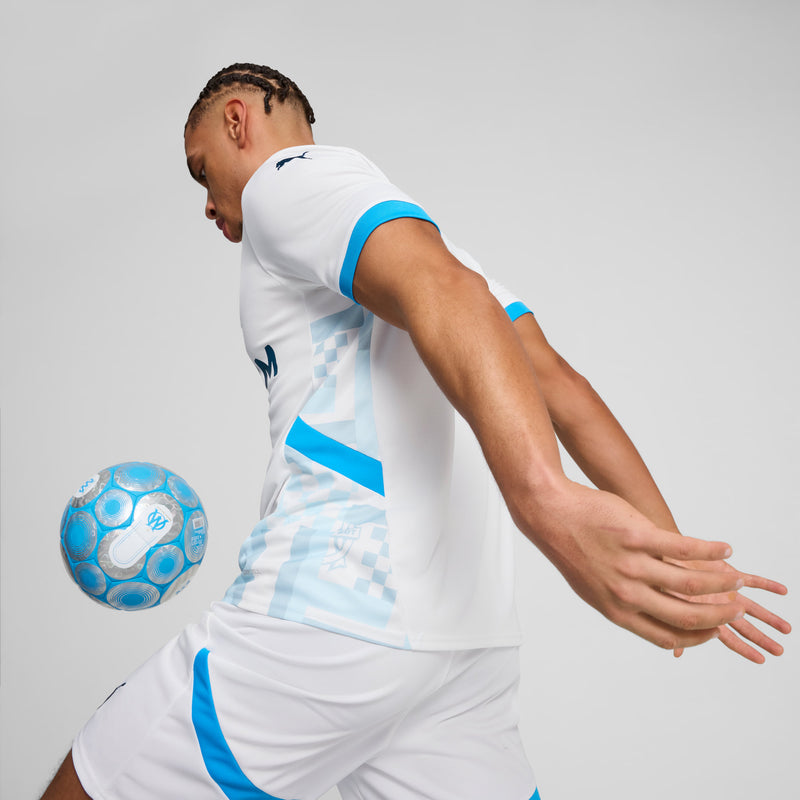 Camisa Olympique de Marseille Home 24/25 - Torcedor Puma Masculino - Branco