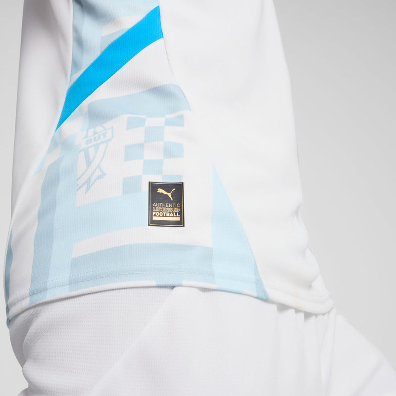 Camisa Olympique de Marseille Home 24/25 - Torcedor Puma Masculino - Branco