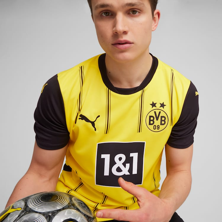 Camisa Borussia Dortmund Home 24/25 - Torcedor Puma Masculino - Amarelo