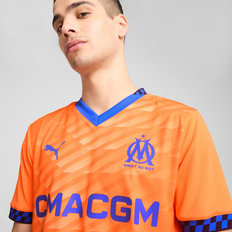 Camisa Olympique de Marseille Third 24/25 - Torcedor Puma Masculino - Laranja