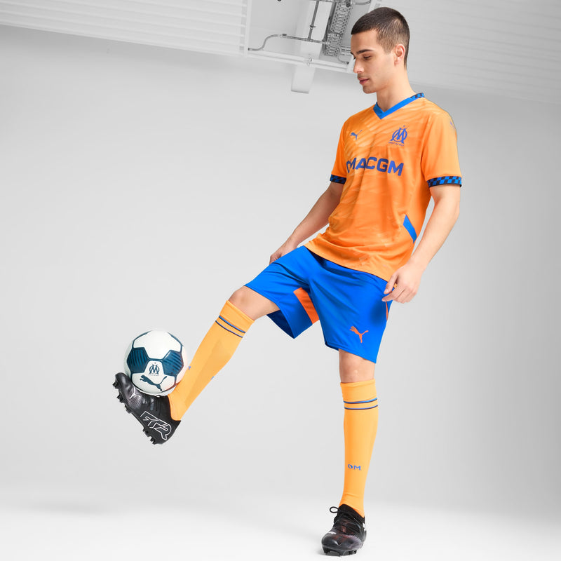 Camisa Olympique de Marseille Third 24/25 - Torcedor Puma Masculino - Laranja