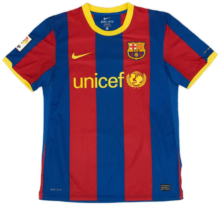 Camisa Barcelona Home 10/11 - Retrô Masculino - Grená