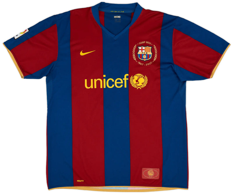 Camisa Barcelona Home 07/08 - Retrô Masculino - Grená