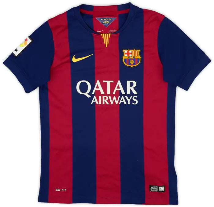 Camisa Barcelona Home 14/15 - Retrô Masculino - Grená