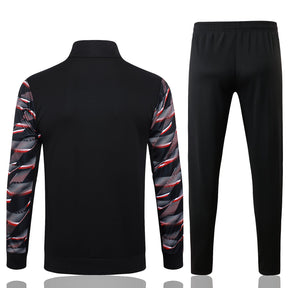 Conjunto Agasalho Treino São Paulo 24/25 - Preto e Vermelho