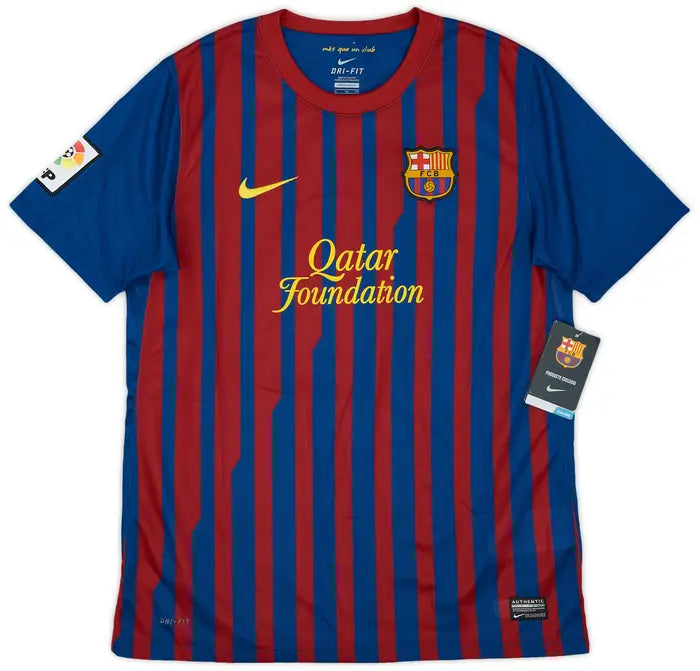 Camisa Barcelona Home 11/12 - Retrô Masculino - Grená