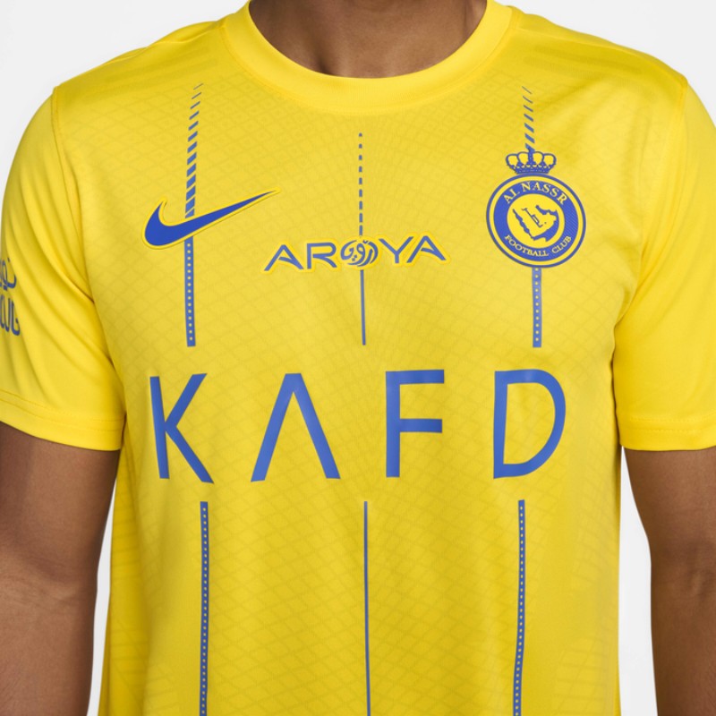 Camisa Al-Nassr I 23/24 Torcedor Masculina - Amarelo