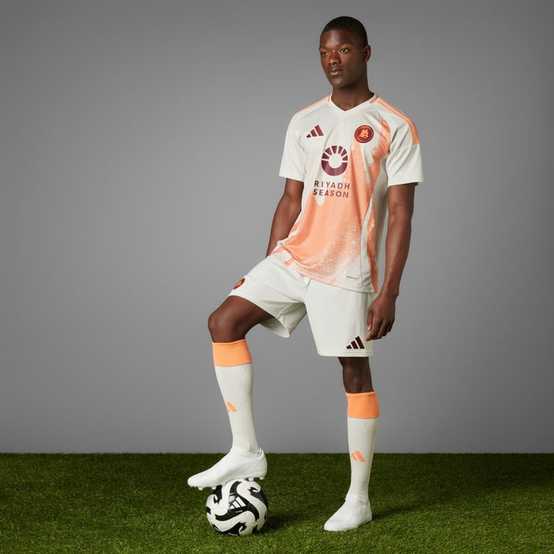 Camisa Roma Away 24/25 - Torcedor Adidas Masculino - Branco