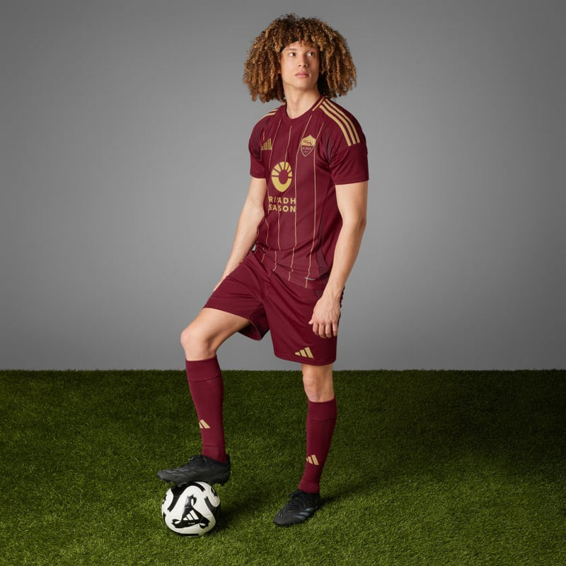 Camisa Roma Home 24/25 - Torcedor Adidas Masculino - Bordô