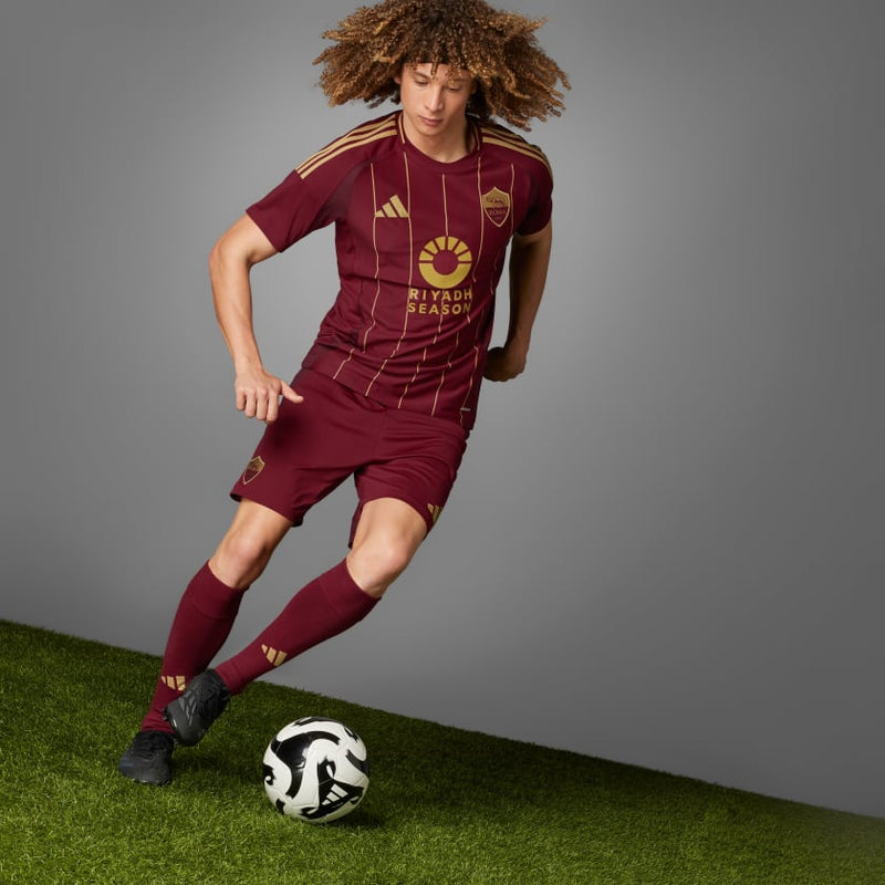 Camisa Roma Home 24/25 - Torcedor Adidas Masculino - Bordô