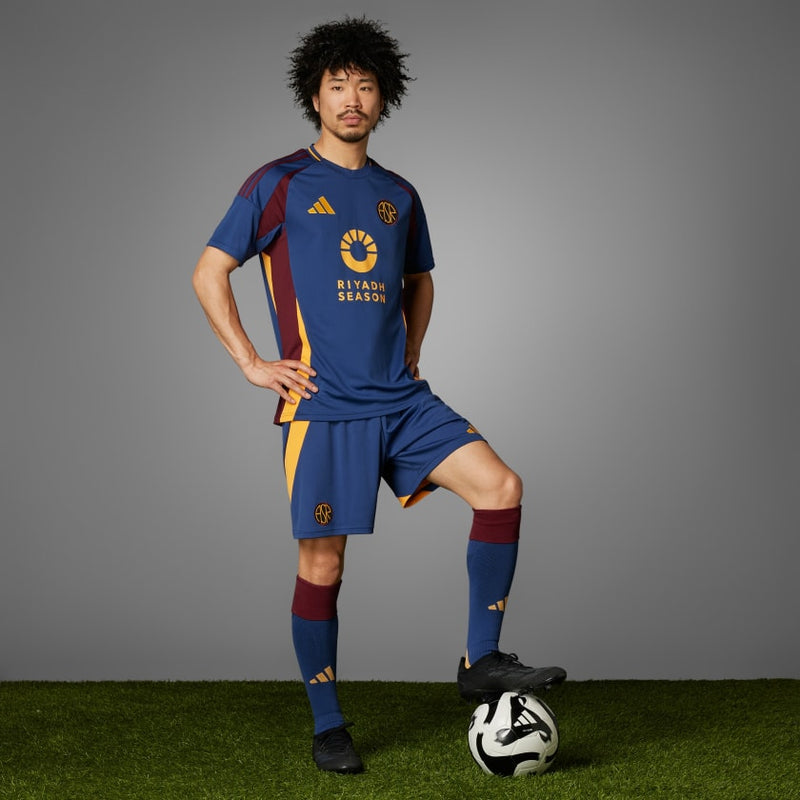 Camisa Roma Third 24/25 - Torcedor Adidas Masculino - Azul