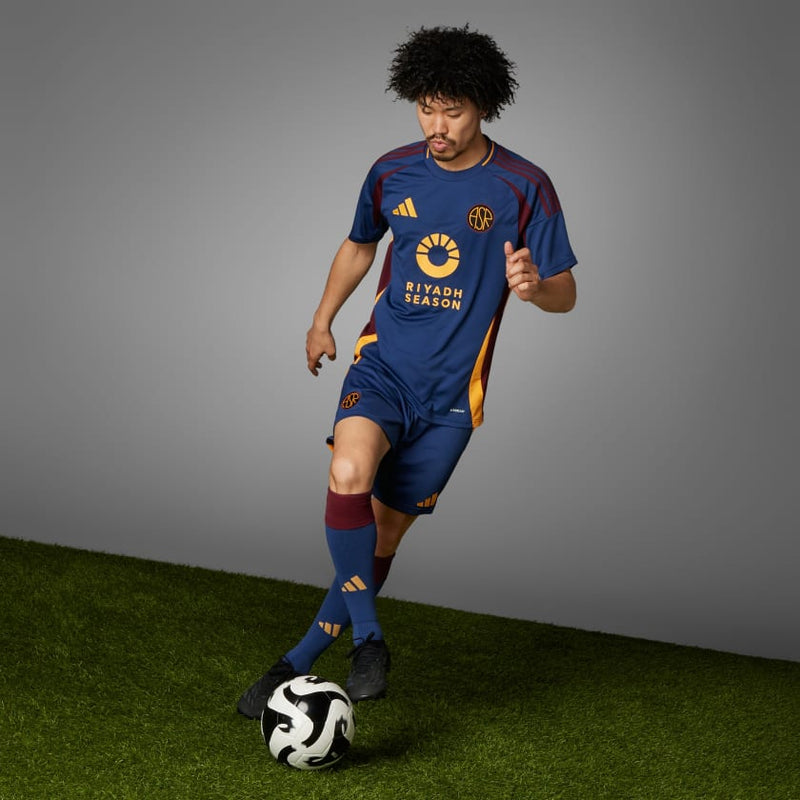Camisa Roma Third 24/25 - Torcedor Adidas Masculino - Azul