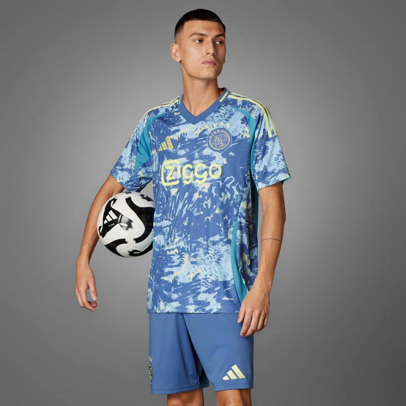 Camisa Ajax Amsterdam Away 24/25 - Torcedor Adidas Masculino - Azul