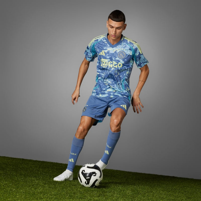 Camisa Ajax Amsterdam Away 24/25 - Torcedor Adidas Masculino - Azul