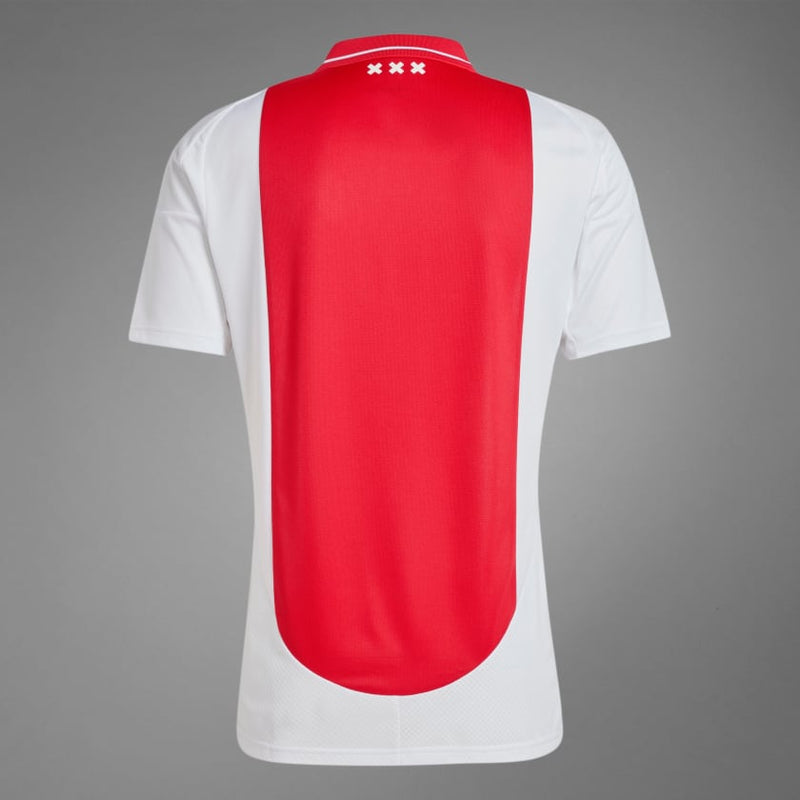 Camisa Ajax Home 24/25 - Torcedor Adidas Masculino - Branco e Vermelho