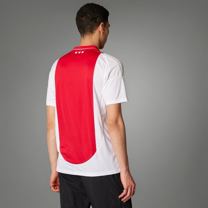 Camisa Ajax Home 24/25 - Torcedor Adidas Masculino - Branco e Vermelho