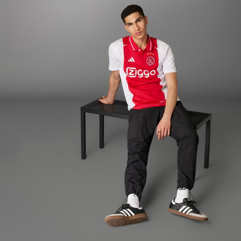 Camisa Ajax Home 24/25 - Torcedor Adidas Masculino - Branco e Vermelho
