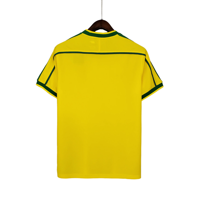 Camisa Seleção Brasileira I 1998 Nike - Amarela - Retrô