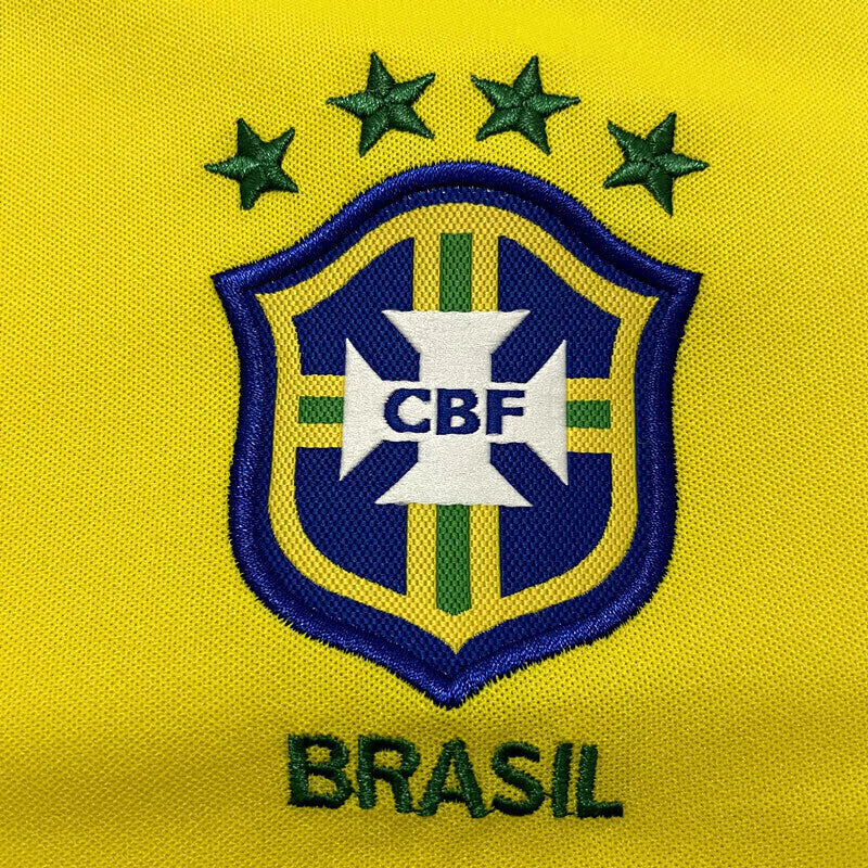 Camisa Seleção Brasileira I 2002 Nike - Amarela - Retrô