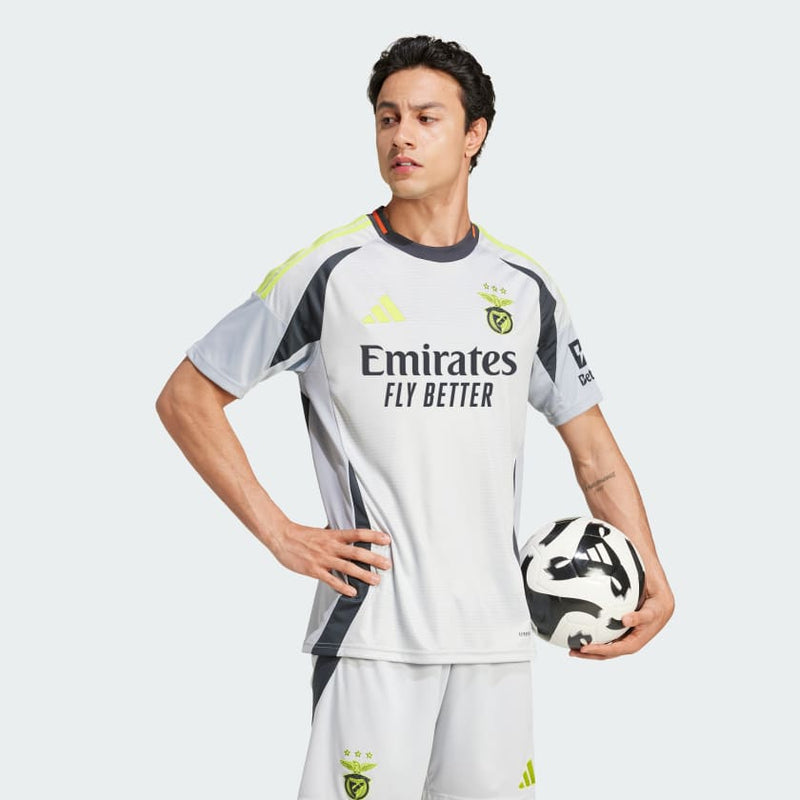 Camisa Benfica Third 24/25 - Torcedor Adidas Masculino - Cinza