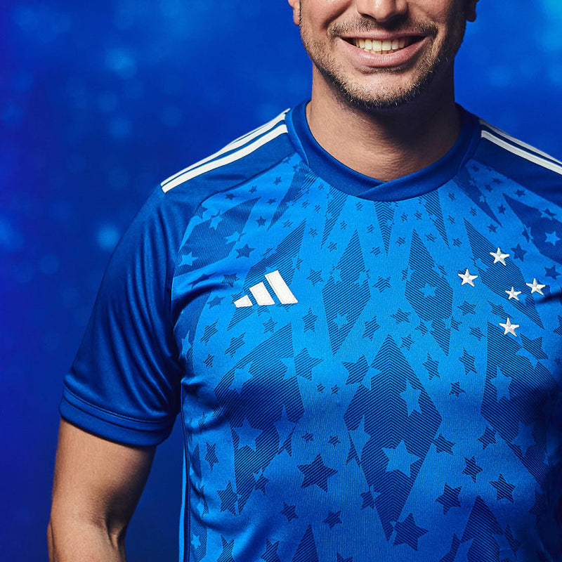Camisa Cruzeiro Home 24/25 - Torcedor Adidas Masculino - Azul