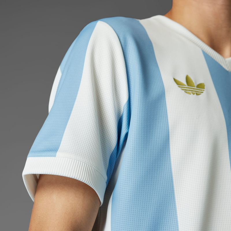 Camisa Argentina Aniversário 2024 - Torcedor Adidas Masculino - Azul e Branco