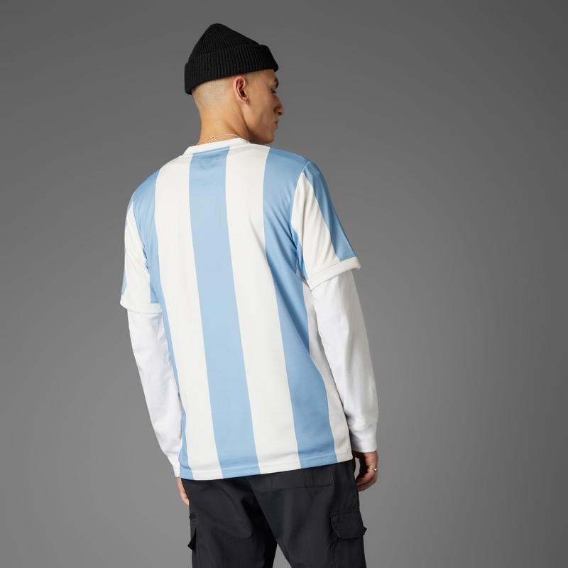 Camisa Argentina Aniversário 2024 - Torcedor Adidas Masculino - Azul e Branco