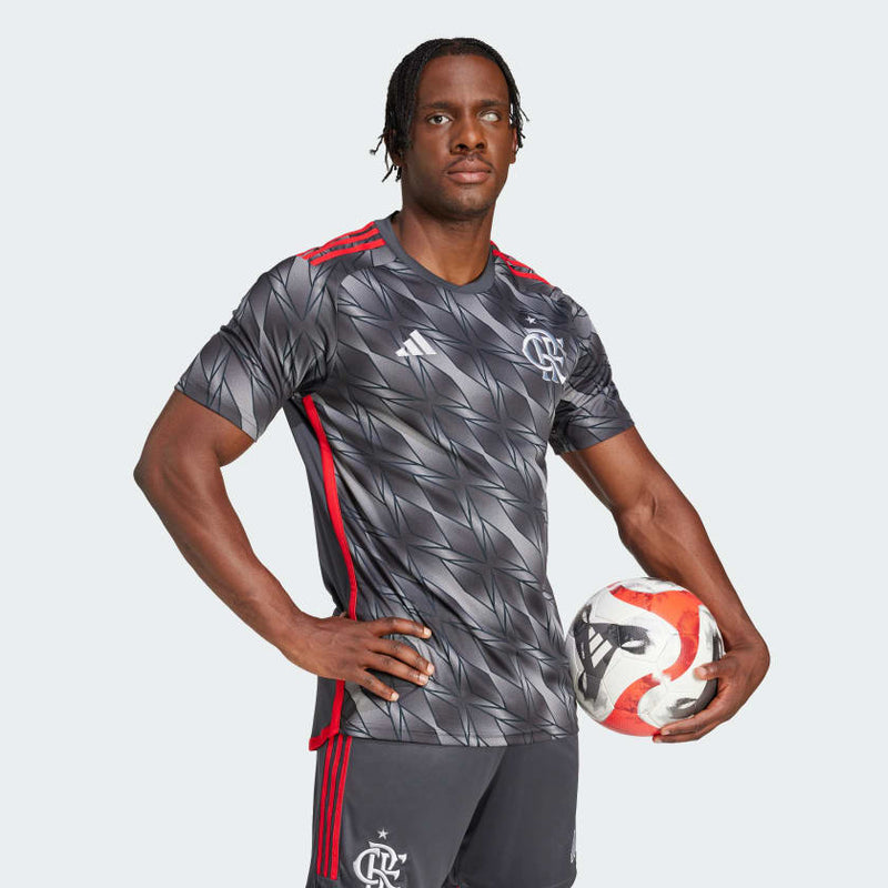 Camisa Flamengo Third 24/25 - Torcedor Adidas Masculino - Cinza