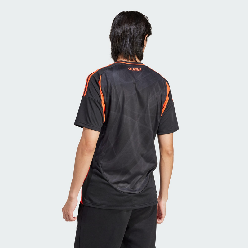 Camisa Colômbia Away 24/26 - Torcedor Adidas Masculino - Preto e Laranja