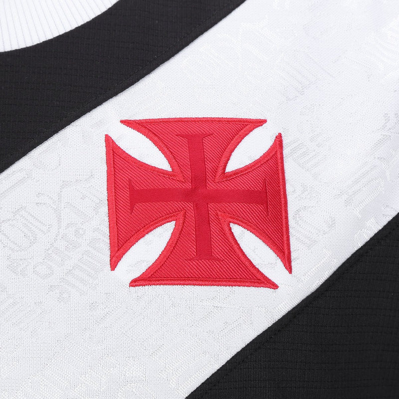 Camisa Vasco Home 24/25 - Torcedor Kappa Masculino - Preto