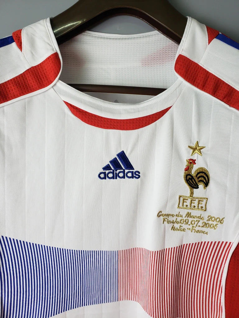 Camisa França II 2006 Adidas - Branca - Retrô