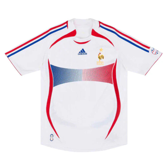 Camisa França II 2006 Adidas - Branca - Retrô