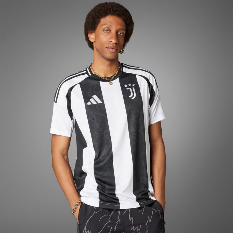 Camisa Juventus Home 24/25 - Torcedor Adidas Masculino - Branco e Preto