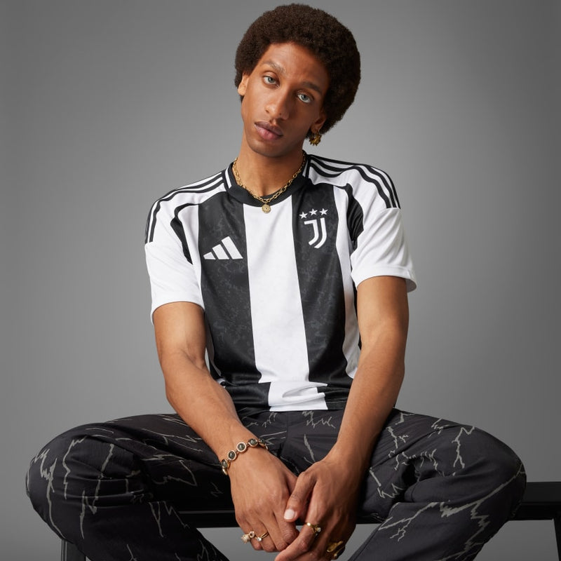 Camisa Juventus Home 24/25 - Torcedor Adidas Masculino - Branco e Preto