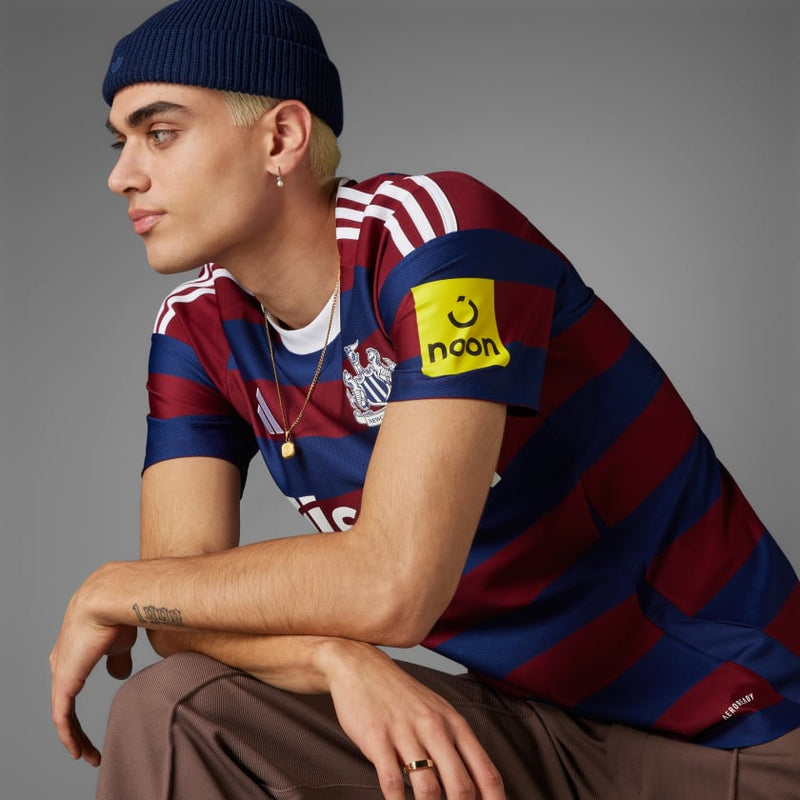 Camisa Newcastle Away 24/25 - Torcedor Adidas Masculino - Vermelho e Azul