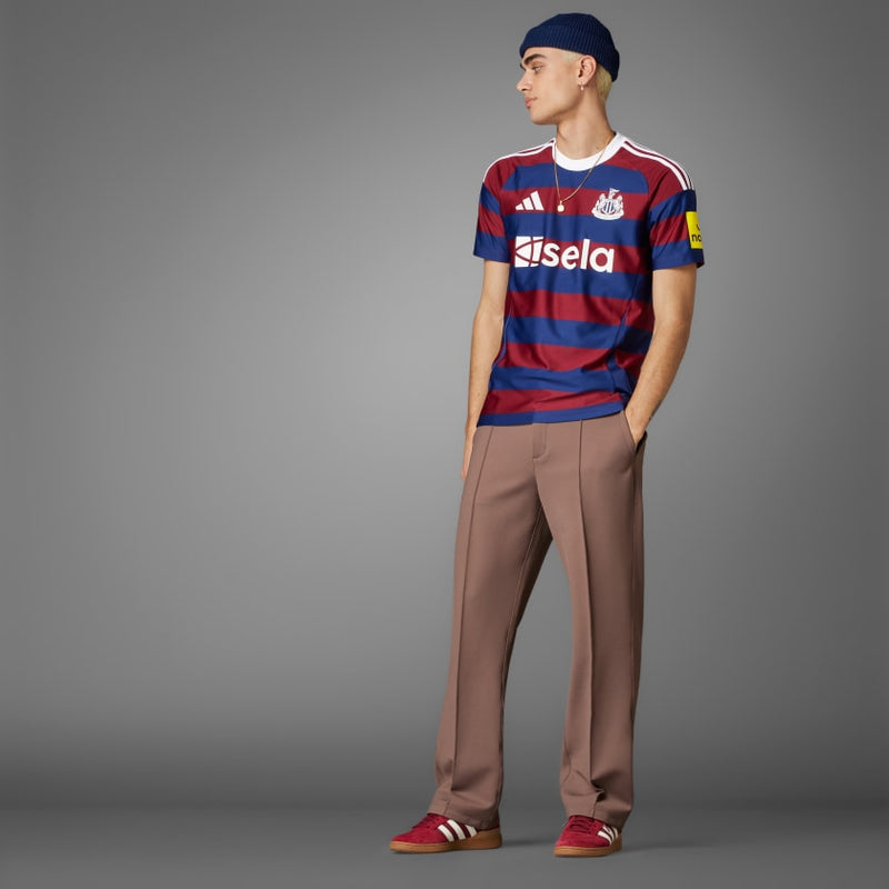 Camisa Newcastle Away 24/25 - Torcedor Adidas Masculino - Vermelho e Azul