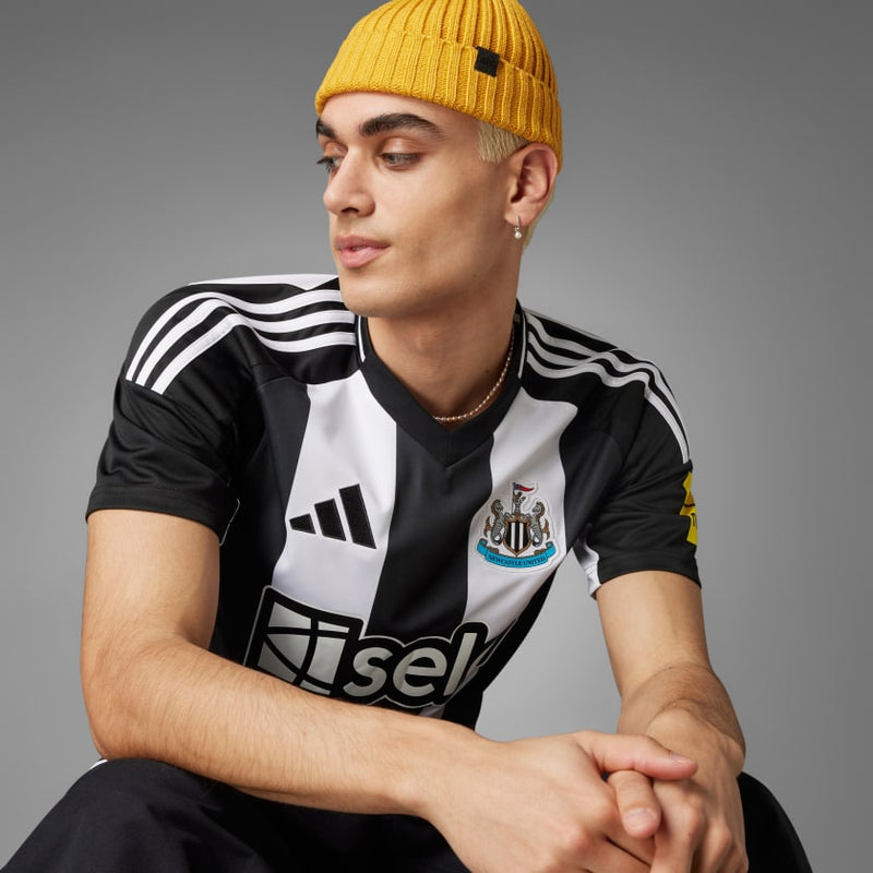 Camisa Newcastle Home 24/25 - Torcedor Adidas Masculino - Preto e Branco