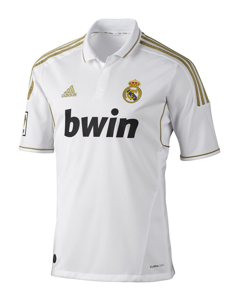 Camisa Real Madrid I 2011/2012 - Adidas - Branco - Retrô