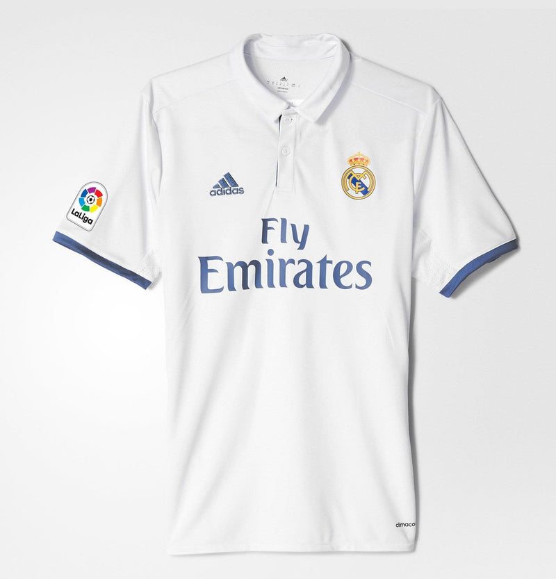 Camisa Real Madrid I 2016/2017 - Adidas - Branco - Retrô